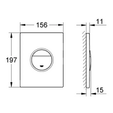 GROHE "Sail" Betätigungsplatte (alpinweiß)